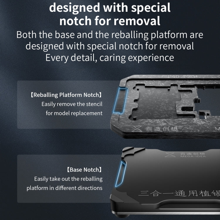 For Huawei Mate 40 Pro Qianli Mega-idea Multi-functional Middle Frame Positioning BGA Reballing Platform - Repair Platform by QIANLI | Online Shopping South Africa | PMC TechLife | Buy Now Pay Later Mobicred