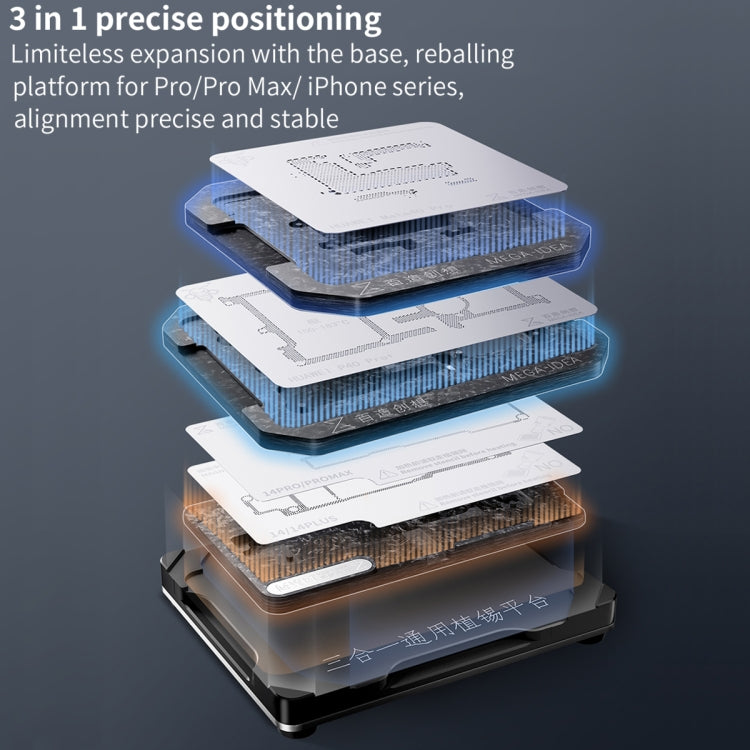 For Huawei Mate 40 Pro+ Qianli Mega-idea Multi-functional Middle Frame Positioning BGA Reballing Platform - free shipping - PMC TechLife - Order now!
