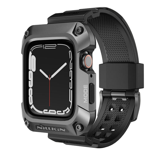 NILLKIN Ruidong Series Alloy + TPU Integrated Watch Band For Apple Watch Series SE 2&6&SE&5&4 44mm(Grey) - Watch Bands by NILLKIN | Online Shopping South Africa | PMC Jewellery | Buy Now Pay Later Mobicred