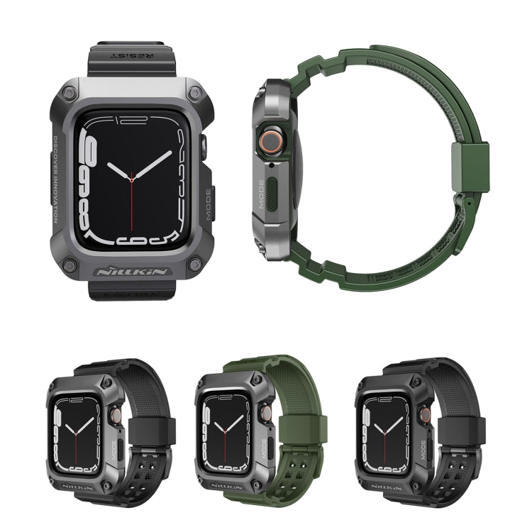 NILLKIN Ruidong Series Alloy + TPU Integrated Watch Band For Apple Watch Series SE 2&6&SE&5&4 44mm(Green) - Smart Wear by NILLKIN | Online Shopping South Africa | PMC Jewellery