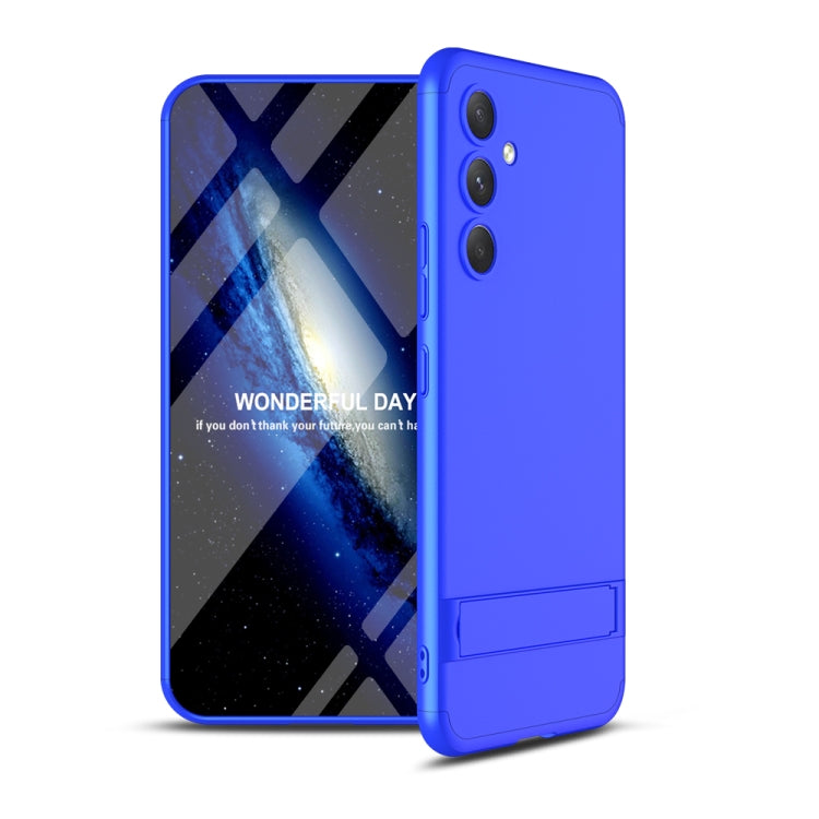 For Samsung Galaxy A54 5G GKK Three Stage Splicing Full Coverage PC Phone Case with Stand(Blue) - Galaxy Phone Cases by GKK | Online Shopping South Africa | PMC Jewellery