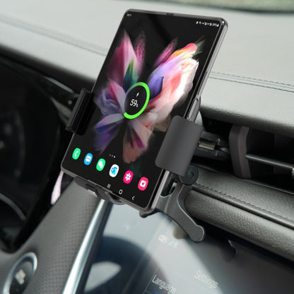 For Samsung Galaxy Z Fold4 S11 Dual Coil Car Phone Holder Wireless Charger - Wireless Charger Holders by PMC Jewellery | Online Shopping South Africa | PMC Jewellery