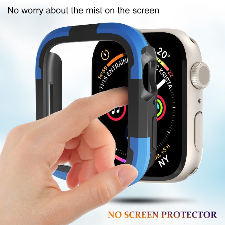 For Apple Watch Series SE 2&6&SE&5&4 40mm Armor Frame Watch Case(Blue) - Smart Wear by PMC TechLife | Online Shopping South Africa | PMC TechLife