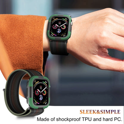 For Apple Watch Series SE 2&6&SE&5&4 40mm Armor Frame Watch Case(Green) - Smart Wear by PMC Jewellery | Online Shopping South Africa | PMC Jewellery