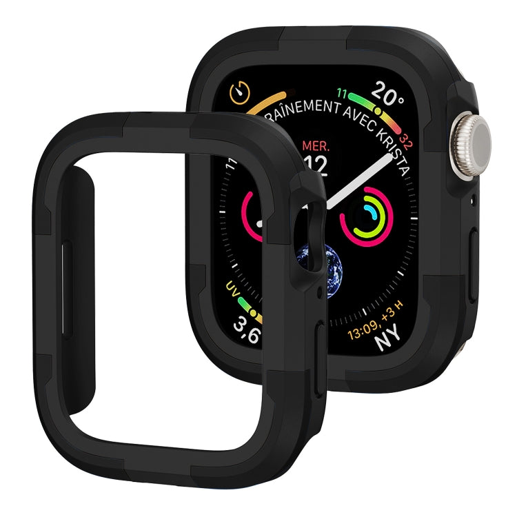 For Apple Watch Series 8 & 7 41mm Armor Frame Watch Case(Black) - Smart Wear by PMC Jewellery | Online Shopping South Africa | PMC Jewellery