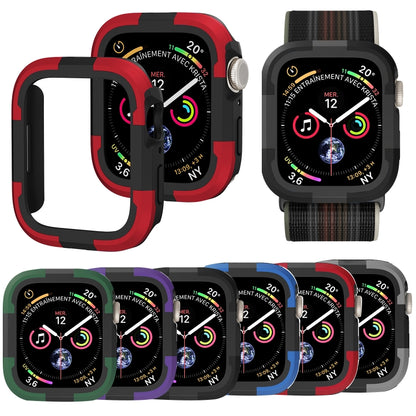 For Apple Watch Series 8 & 7 41mm Armor Frame Watch Case(Black) - Smart Wear by PMC Jewellery | Online Shopping South Africa | PMC Jewellery