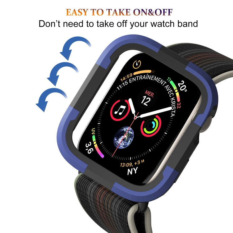 For Apple Watch Ultra 49mm Armor Frame Watch Case(Purple) - Smart Wear by PMC TechLife | Online Shopping South Africa | PMC TechLife
