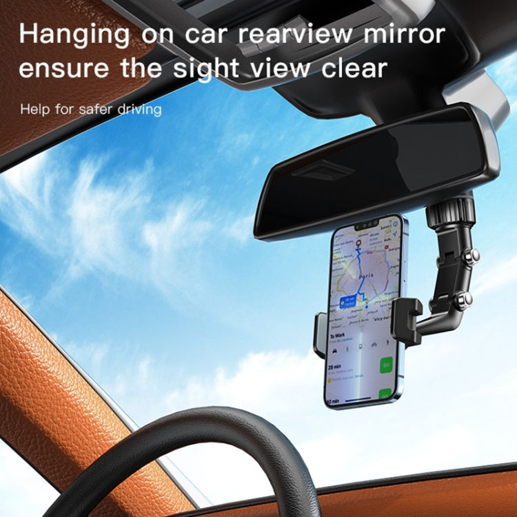 Yesido C192 Car Rearview Mirror Using Phone Holder(Black) - Car Holders by Yesido | Online Shopping South Africa | PMC Jewellery