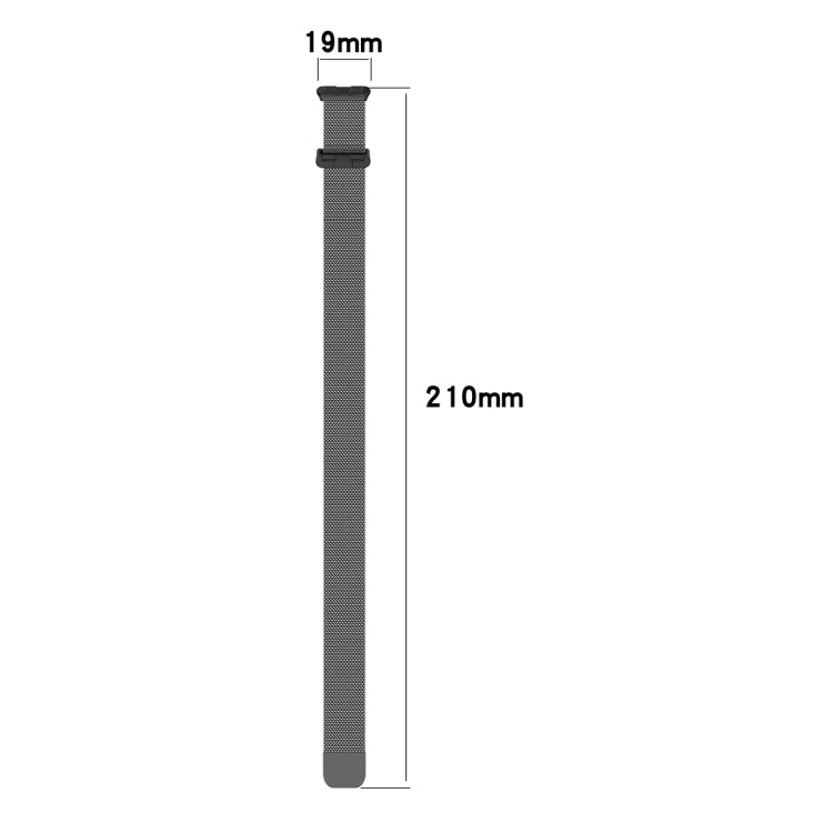 For Huawei Band 10 / 9 / 8 Milanese Metal Watch Band(Space Grey) - Watch Bands by PMC TechLife | Online Shopping South Africa | PMC TechLife | Buy Now Pay Later Mobicred