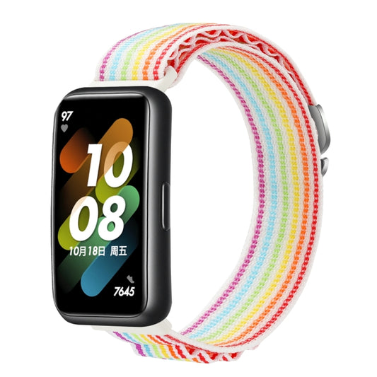 For Huawei Band 7 Loop Nylon Watch Band(Colorful) - Smart Wear by PMC Jewellery | Online Shopping South Africa | PMC Jewellery