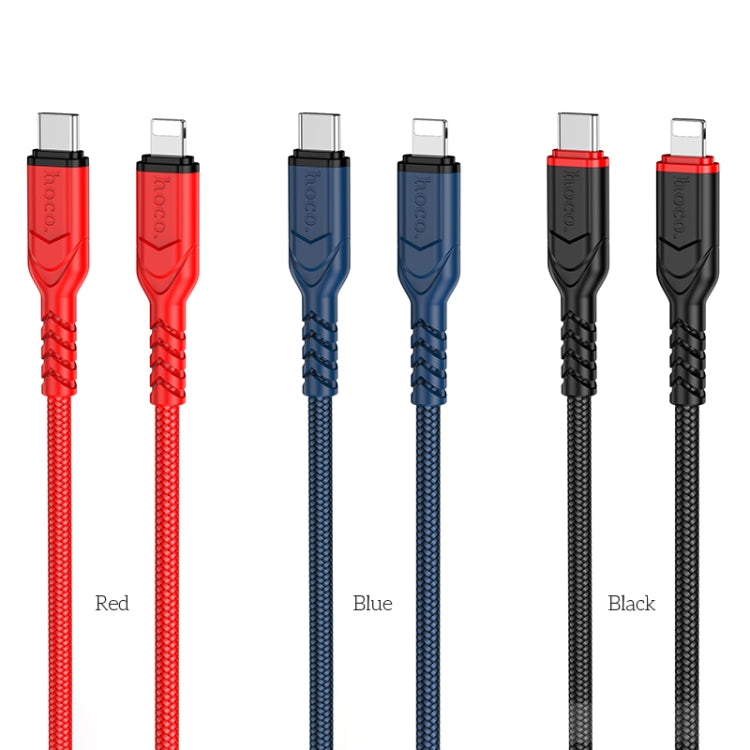 hoco X59 Victory PD 20W USB-C / Type-C to 8 Pin Charging Data Dable, Length:1m(Red) - 2 in 1 Cable by hoco | Online Shopping South Africa | PMC Jewellery