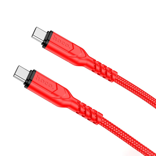 hoco X59 Victory 60W USB-C / Type-C to USB-C / Type-C Charging Data Dable, Length:2m(Red) - USB-C & Type-C Cable by hoco | Online Shopping South Africa | PMC Jewellery