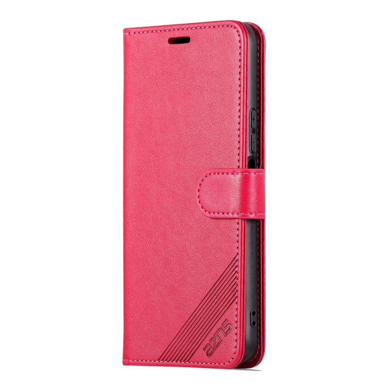 For Honor 70 Lite AZNS Sheepskin Texture Flip Leather Phone Case(Red) - Honor Cases by AZNS | Online Shopping South Africa | PMC Jewellery