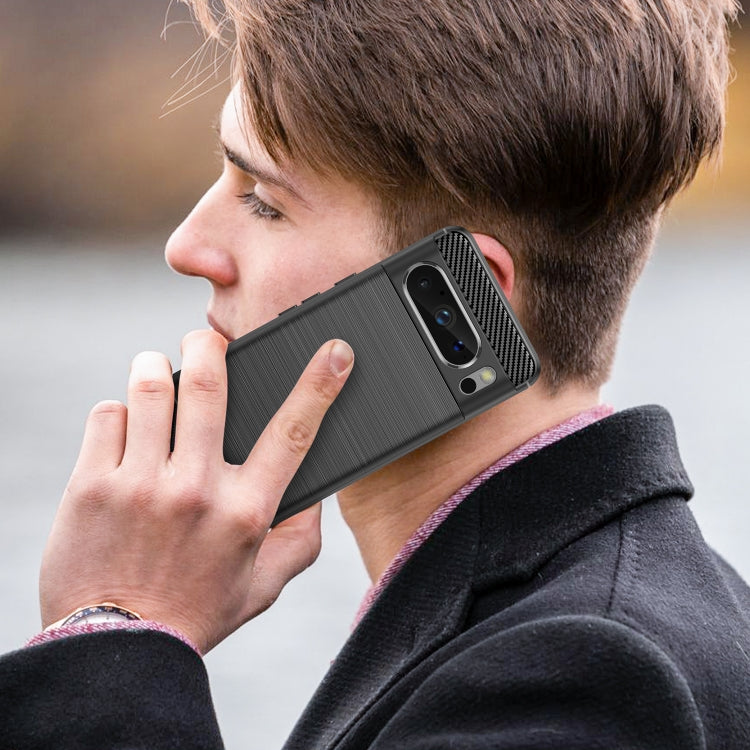 For Google Pixel 8 Pro Carbon Fiber Brushed Texture TPU Case(Black) - free shipping - PMC TechLife - Order now!