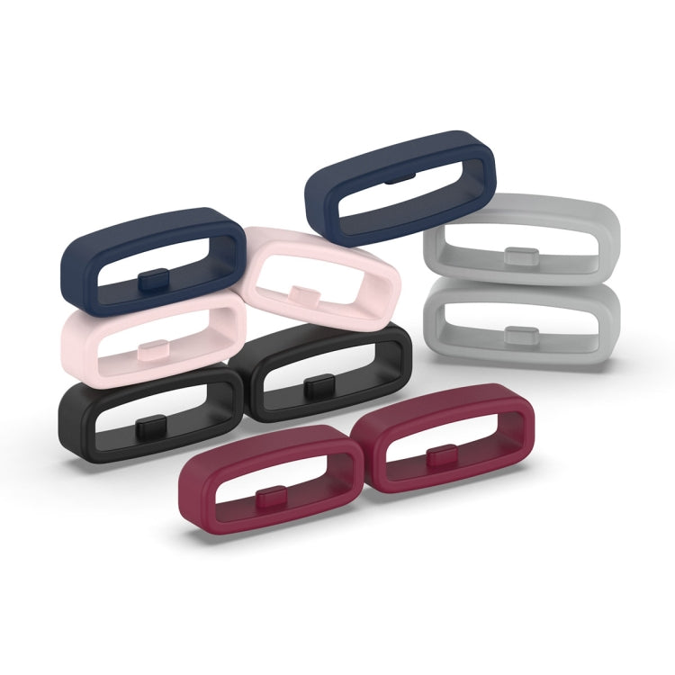 20mm 10pcs Universal Watch Band Fixed Silicone Ring Safety Buckle(Starlight Color) -  by PMC Jewellery | Online Shopping South Africa | PMC Jewellery