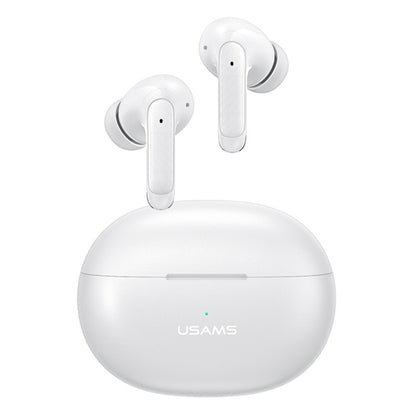 USAMS XD19 ENC Dual Wheat Noise Reduction TWS In-Ear Wireless Bluetooth Earphone(White) - TWS Earphone by USAMS | Online Shopping South Africa | PMC Jewellery | Buy Now Pay Later Mobicred