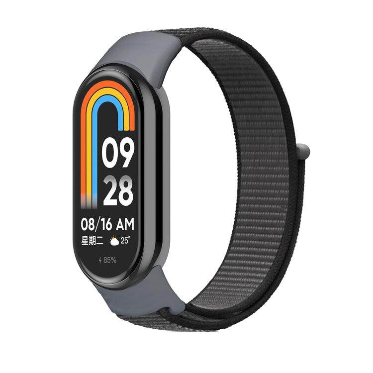 For Xiaomi Mi Band 8 Loop Nylon Replacement Watch Band(Anchor Gray) -  by PMC Jewellery | Online Shopping South Africa | PMC Jewellery