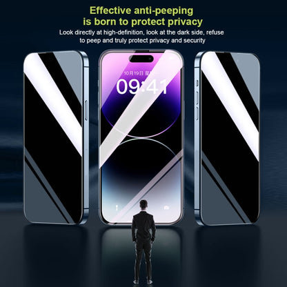 For iPhone 14 Pro WK WTP-067 King Kong Vacha 9D Curved Privacy Tempered Glass Film(Black) - iPhone 14 Pro Tempered Glass by WK | Online Shopping South Africa | PMC Jewellery