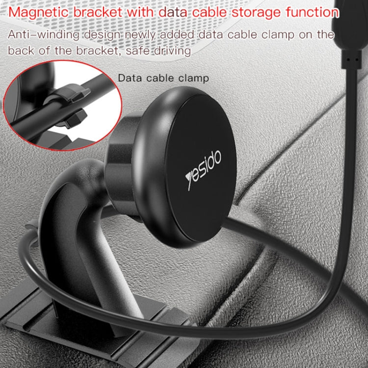 Yesido C91 Car Center Console Paste Magsafe Magnetic Phone Tablet Holder(Black) - Universal Car Holders by Yesido | Online Shopping South Africa | PMC Jewellery | Buy Now Pay Later Mobicred