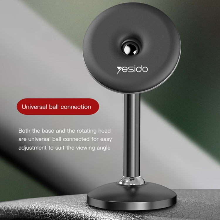 Yesido C93 720 Degree Rotation Dual Ball Paste Magsafe Magnetic Car Phone Holder(Black) - Car Holders by Yesido | Online Shopping South Africa | PMC Jewellery