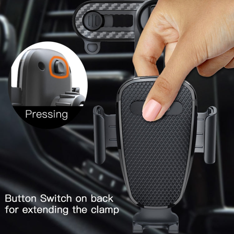 Yesido C105 Car Air Outlet Dual Clip Mobile Phone Navigation Holder(Black) - Car Holders by Yesido | Online Shopping South Africa | PMC Jewellery