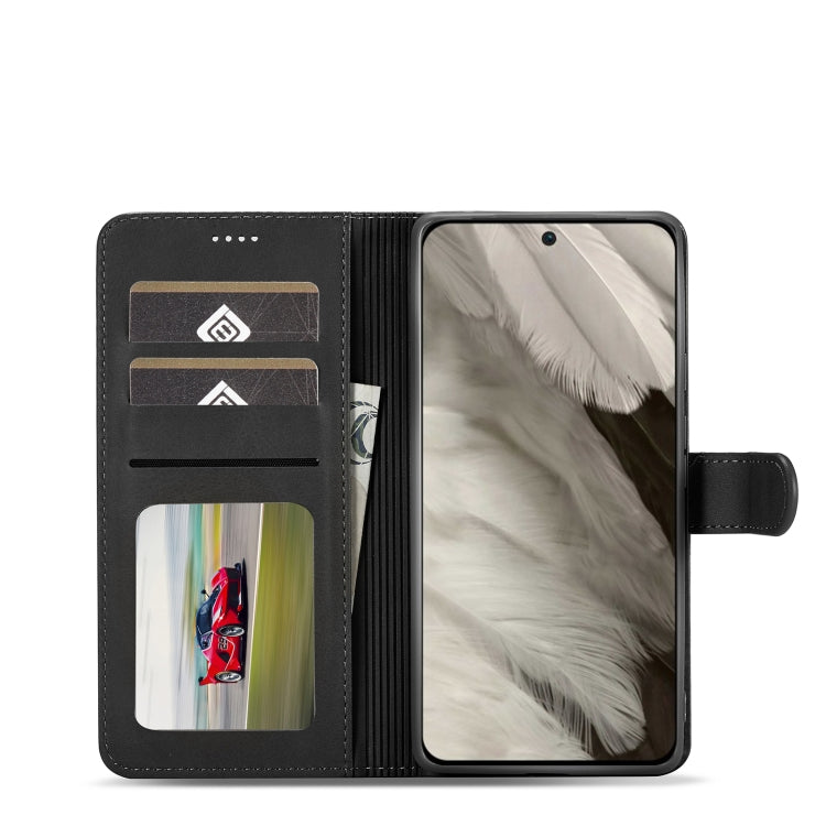 For Google Pixel 7a LC.IMEEKE Calf Texture Flip Leather Phone Case(Black) - free shipping - PMC TechLife - Order now!