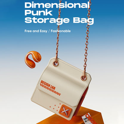 ROCK RPC3186 Dimensional Punk Bluetooth Earphone Storage Bag(Khaki) - Digital Storage Bag by ROCK | Online Shopping South Africa | PMC Jewellery