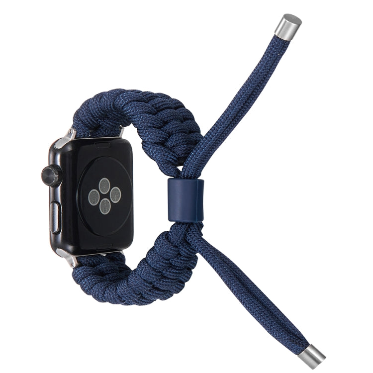 Stretch Plain Silicone Bean Watch Band For Apple Watch 8 41mm(Navy Blue) -  by PMC TechLife | Online Shopping South Africa | PMC TechLife