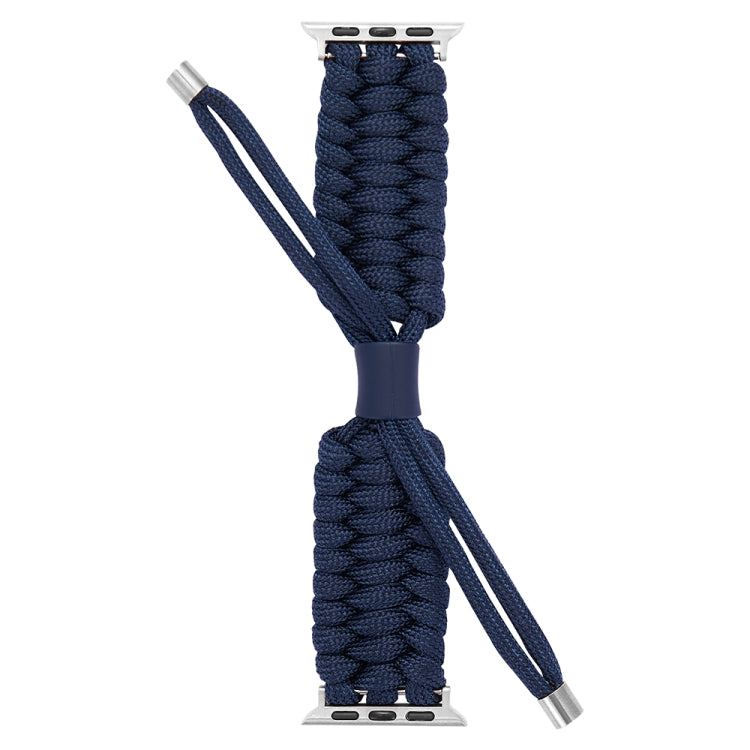 Stretch Plain Silicone Bean Watch Band For Apple Watch 8 41mm(Navy Blue) -  by PMC TechLife | Online Shopping South Africa | PMC TechLife