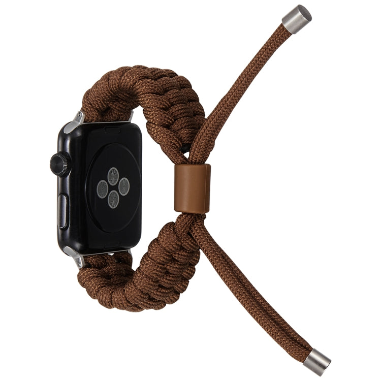 Stretch Plain Silicone Bean Watch Band For Apple Watch 8 45mm(Coffee Brown) -  by PMC TechLife | Online Shopping South Africa | PMC TechLife