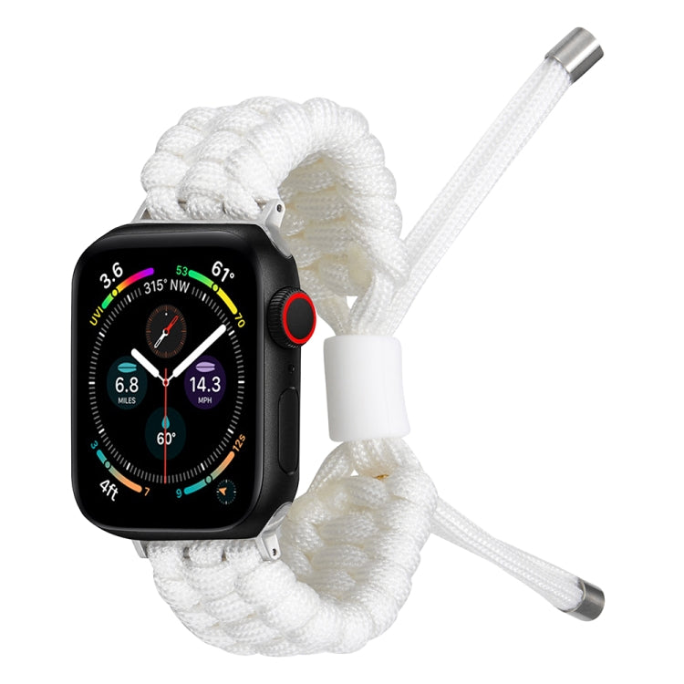 Stretch Plain Silicone Bean Watch Band For Apple Watch SE 2022 44mm(White) -  by PMC TechLife | Online Shopping South Africa | PMC TechLife