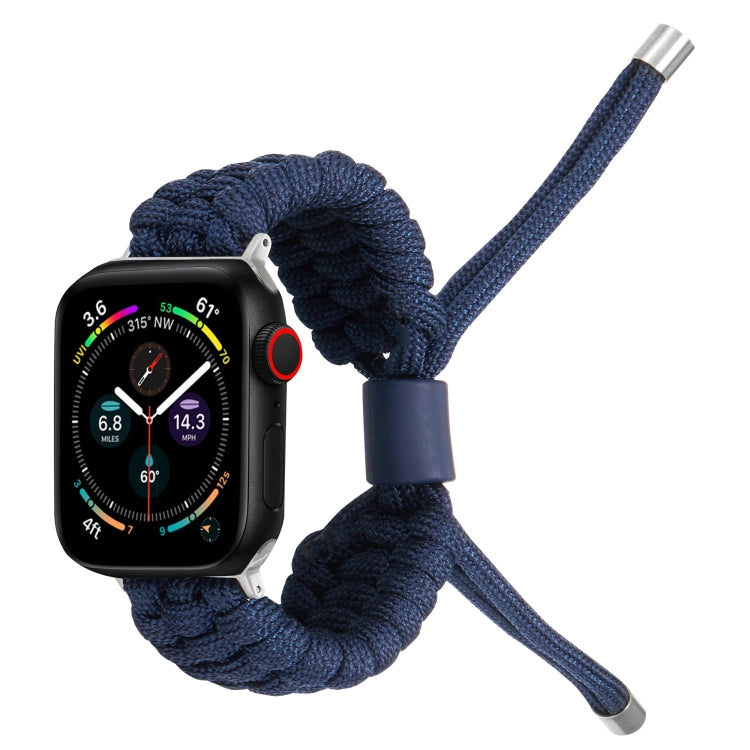 Stretch Plain Silicone Bean Watch Band For Apple Watch SE 2022 44mm(Navy Blue) -  by PMC TechLife | Online Shopping South Africa | PMC TechLife