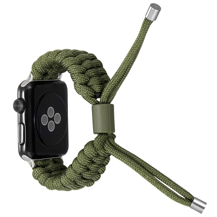 Stretch Plain Silicone Bean Watch Band For Apple Watch SE 40mm(Army Green) -  by PMC TechLife | Online Shopping South Africa | PMC TechLife