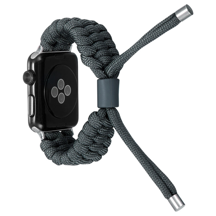 Stretch Plain Silicone Bean Watch Band For Apple Watch 6 44mm(Dark Grey) -  by PMC TechLife | Online Shopping South Africa | PMC TechLife