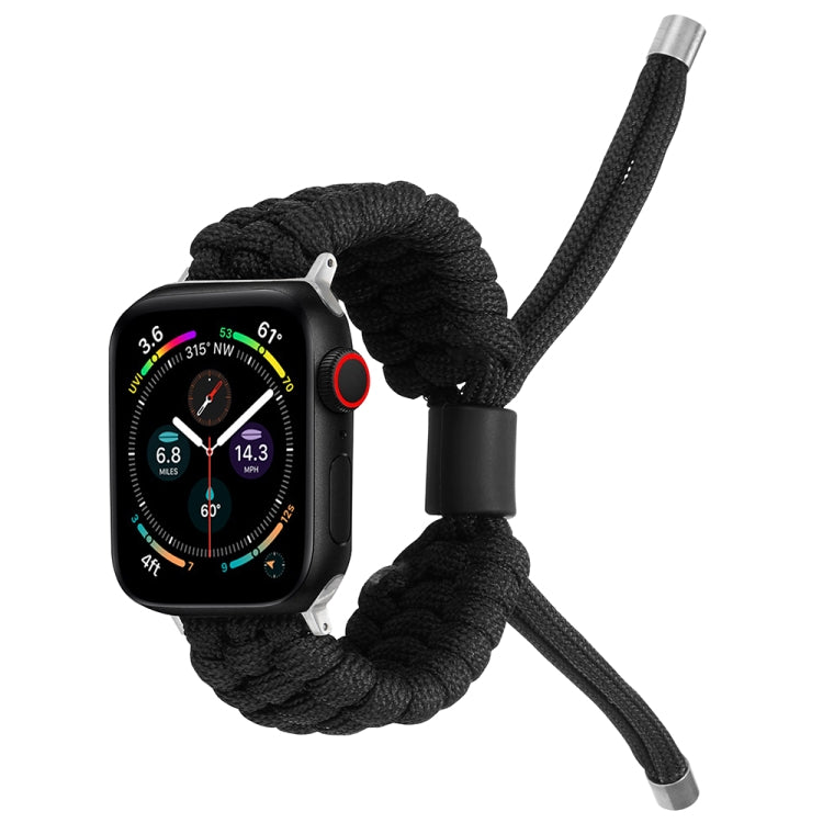 Stretch Plain Silicone Bean Watch Band For Apple Watch 4 44mm(Black) -  by PMC TechLife | Online Shopping South Africa | PMC TechLife