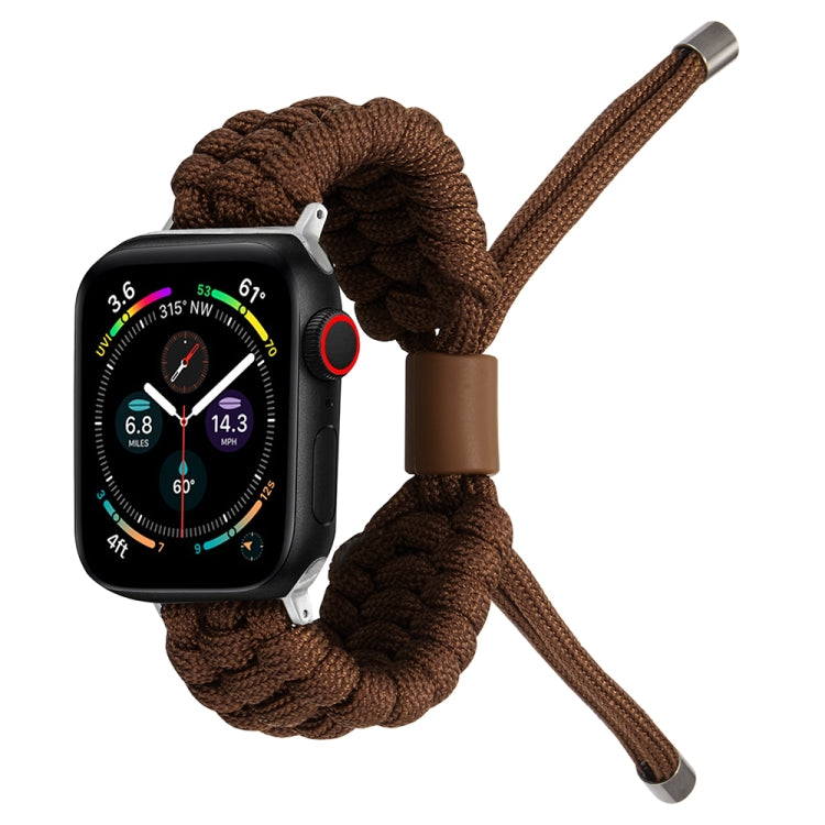 Stretch Plain Silicone Bean Watch Band For Apple Watch 3 38mm(Coffee Brown) -  by PMC TechLife | Online Shopping South Africa | PMC TechLife