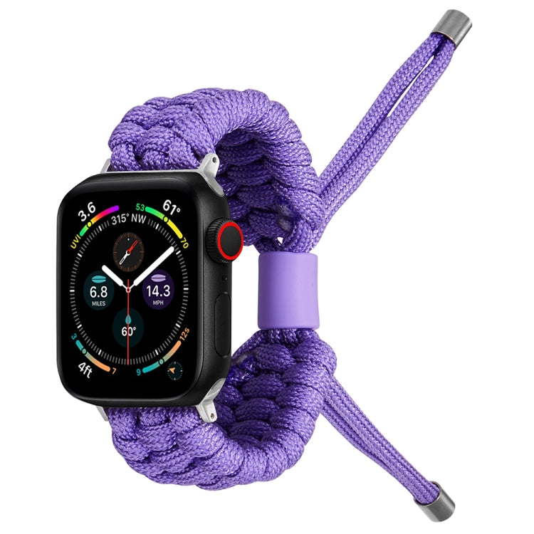 Stretch Plain Silicone Bean Watch Band For Apple Watch 3 38mm(Light Purple) -  by PMC Jewellery | Online Shopping South Africa | PMC Jewellery