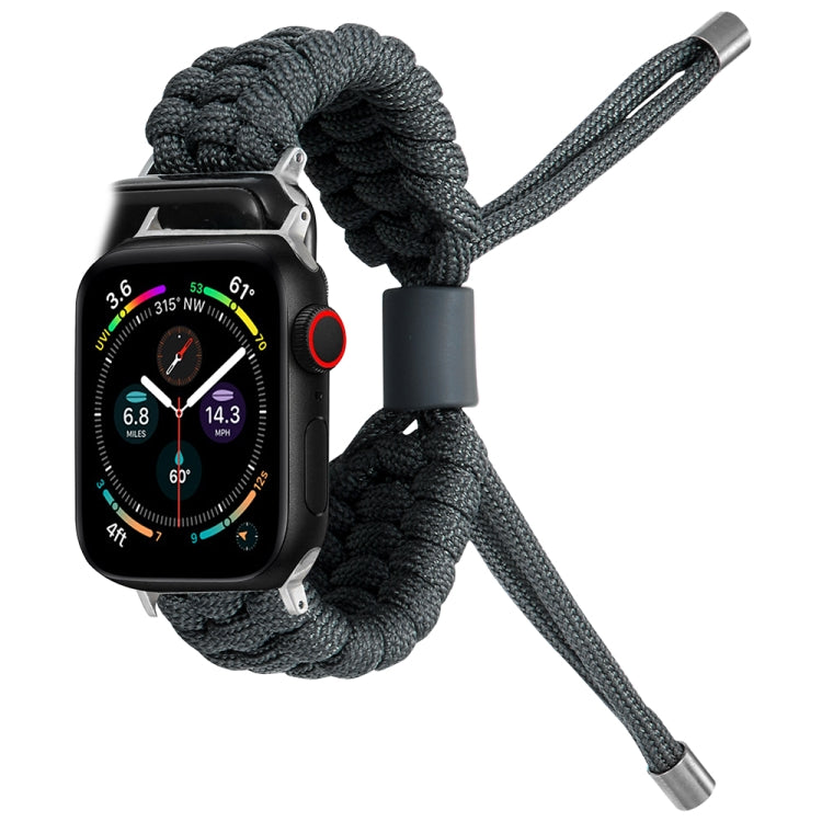 Stretch Plain Silicone Bean Watch Band For Apple Watch 2 38mm(Dark Grey) -  by PMC TechLife | Online Shopping South Africa | PMC TechLife