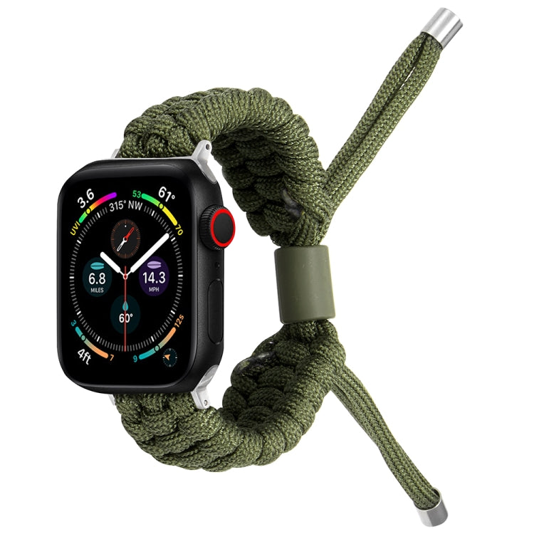 Stretch Plain Silicone Bean Watch Band For Apple Watch 2 42 mm(Army Green) -  by PMC TechLife | Online Shopping South Africa | PMC TechLife