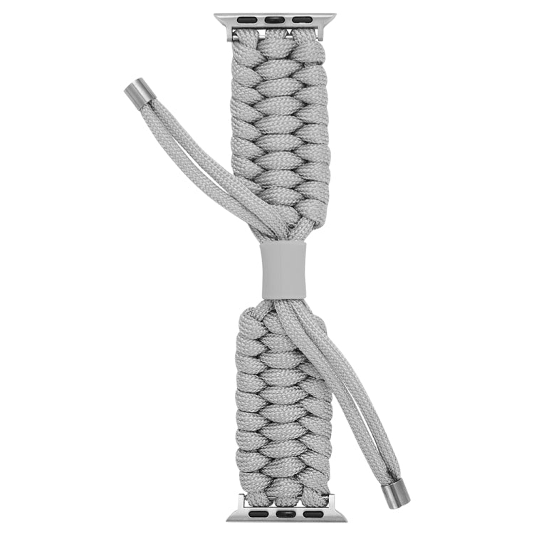 Stretch Plain Silicone Bean Watch Band For Apple Watch 38mm(Grey White) -  by PMC TechLife | Online Shopping South Africa | PMC TechLife