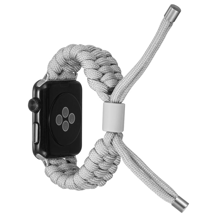 Stretch Plain Silicone Bean Watch Band For Apple Watch 42mm(Grey White) -  by PMC Jewellery | Online Shopping South Africa | PMC Jewellery