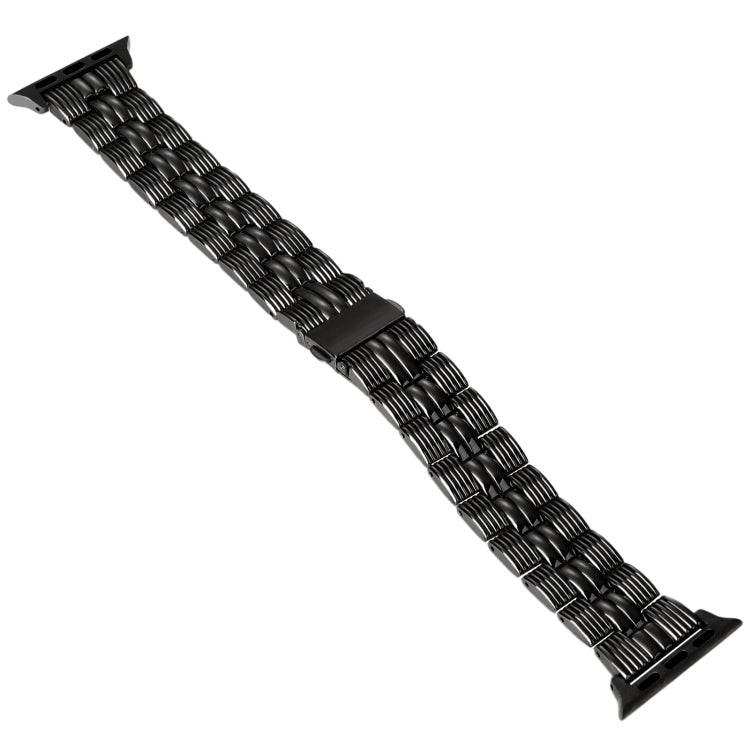 3-Beads Stripe Metal Watch Band For Apple Watch Ultra 49mm(Black) -  by PMC Jewellery | Online Shopping South Africa | PMC Jewellery