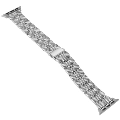 3-Beads Stripe Metal Watch Band For Apple Watch 6 40mm(Silver) -  by PMC Jewellery | Online Shopping South Africa | PMC Jewellery