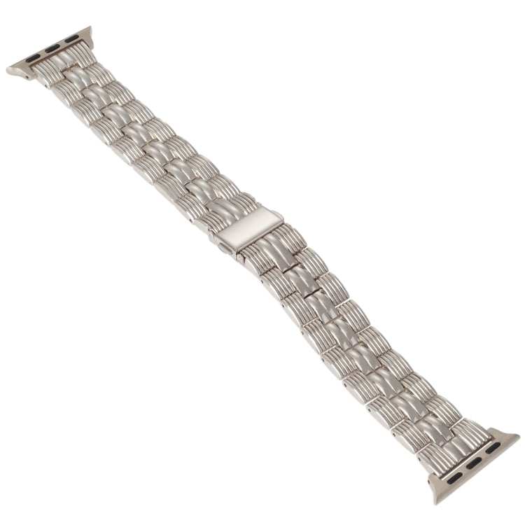 3-Beads Stripe Metal Watch Band For Apple Watch 42mm(Starlight) -  by PMC TechLife | Online Shopping South Africa | PMC TechLife