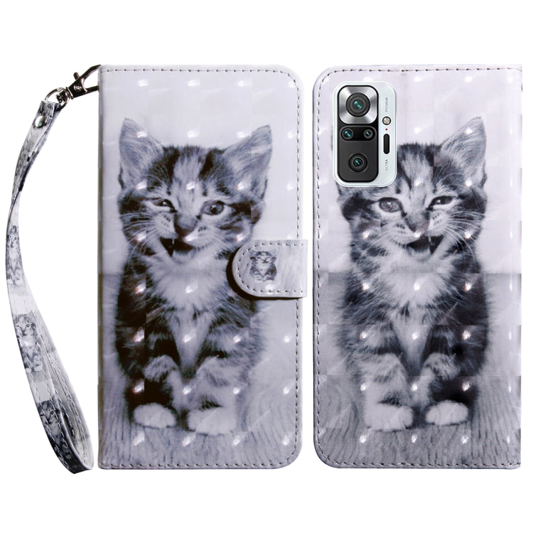 For Xiaomi Redmi Note 10 Pro 3D Painted Pattern Leather Phone Case(Smile Cat) - free shipping - PMC TechLife - Order now!