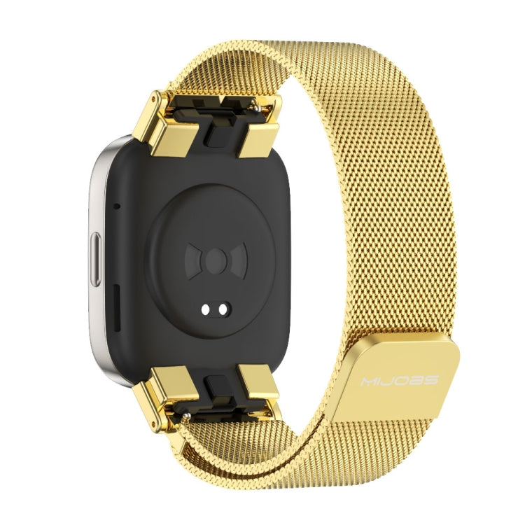 For Redmi Watch 3 Mijobs Milan Magnetic Metal Watch Band(Gold) -  by MIJOBS | Online Shopping South Africa | PMC Jewellery