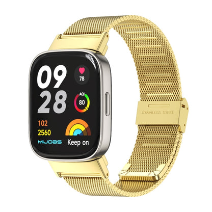 For Redmi Watch 3 Mijobs Milan Buckle Metal Watch Band(Gold) -  by MIJOBS | Online Shopping South Africa | PMC Jewellery