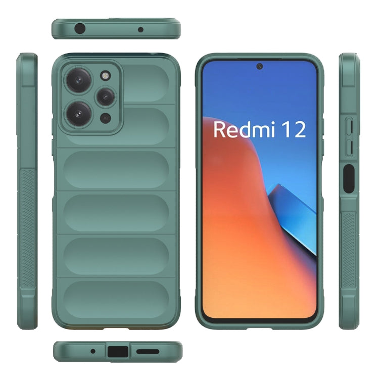 For Xiaomi Redmi 12 4G Magic Shield TPU + Flannel Phone Case(Light Blue) - free shipping - PMC TechLife - Order now!