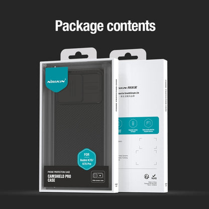For Xiaomi Redmi K70 / K70 Pro NILLKIN CamShield Pro PC Phone Case(Black) - K70 Pro Cases by NILLKIN | Online Shopping South Africa | PMC Jewellery