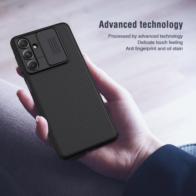 For Samsung Galaxy M54 5G NILLKIN Black Mirror Series Camshield PC Phone Case(Blue) - Galaxy Phone Cases by NILLKIN | Online Shopping South Africa | PMC TechLife | Buy Now Pay Later Mobicred